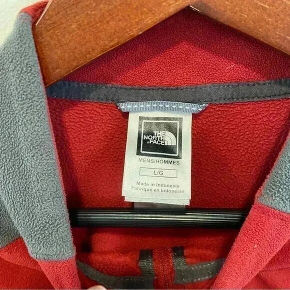 The north face fleece half zip pullover sweatshirt jacket in size large tnf - Picture 7 of 7